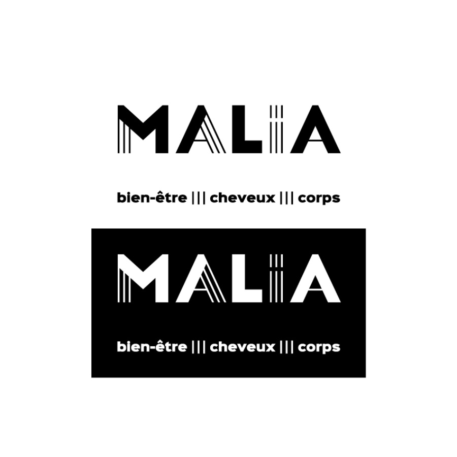 malia logo signature hélène laforêt graphiste