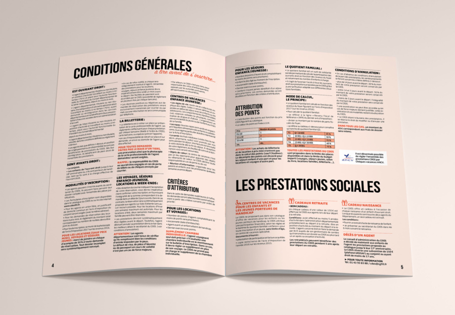 CDOS catalogue hélène laforêt graphiste