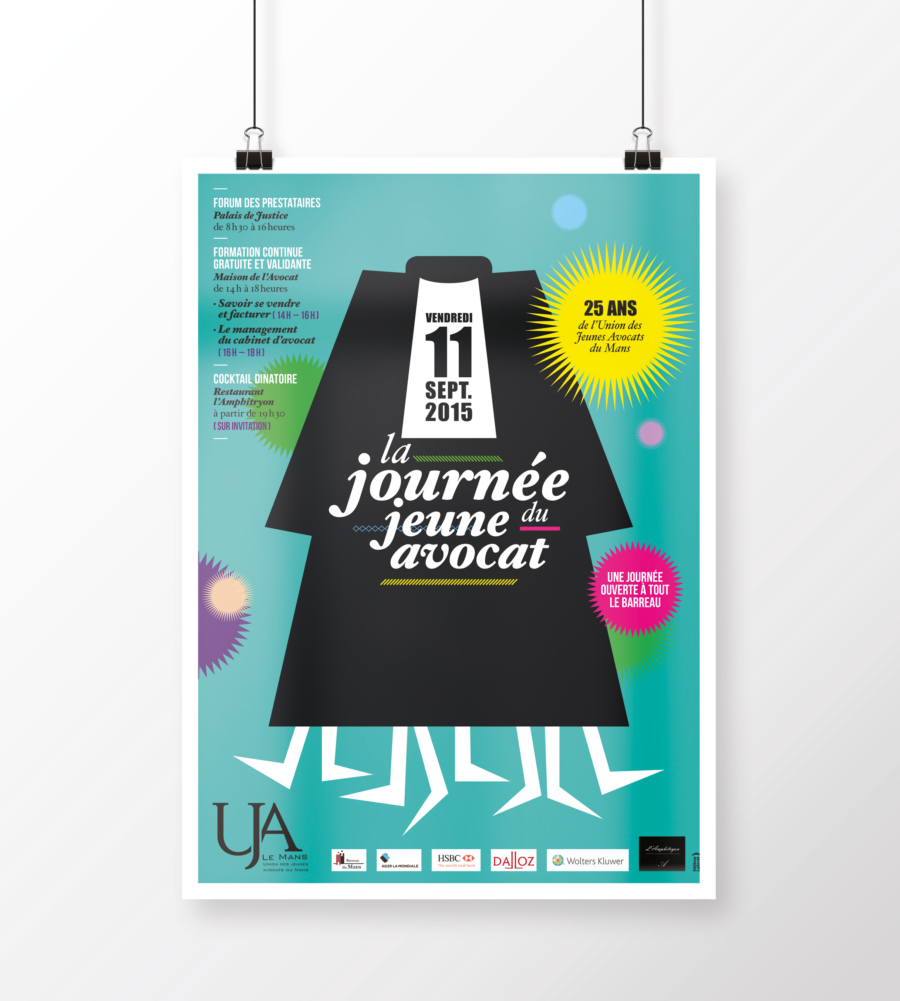 helene laforet graphiste le mans affiche union des jeunes avocats