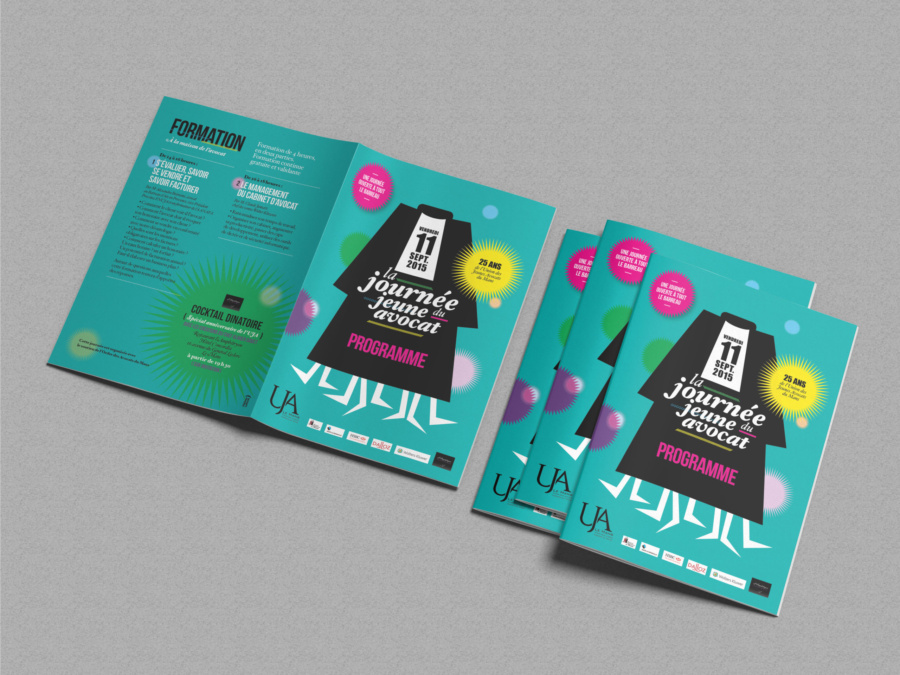 helene laforet graphiste le mans affiche programme union jeunes avocats du mans