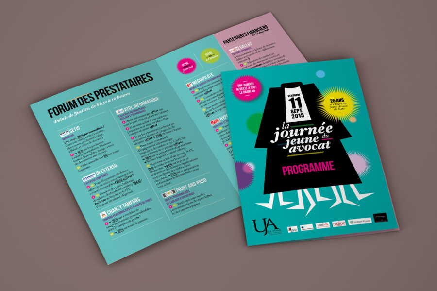 helene laforet graphiste le mans affiche programme union jeunes avocats du mans