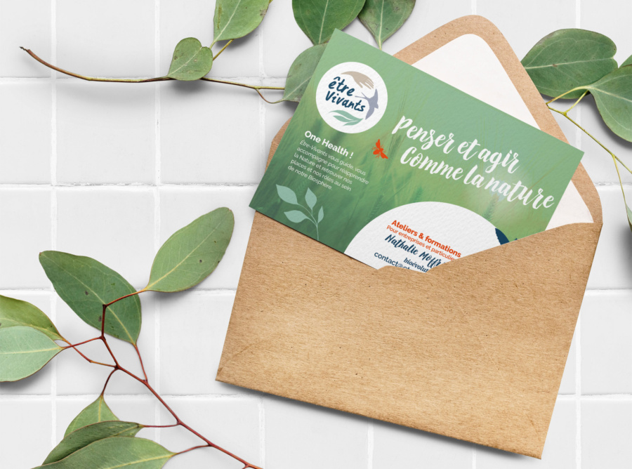 Création graphique carte postale