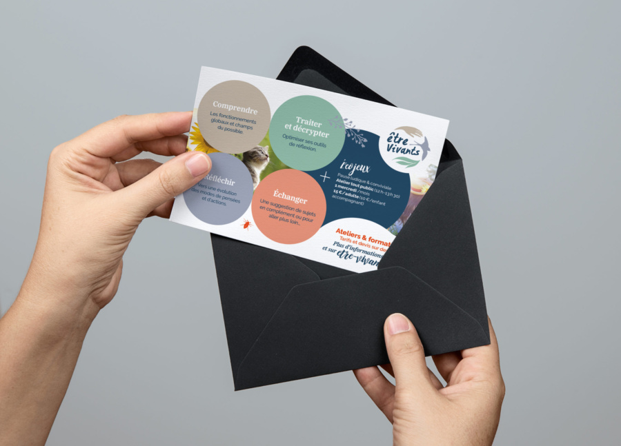 Création graphique carte postale